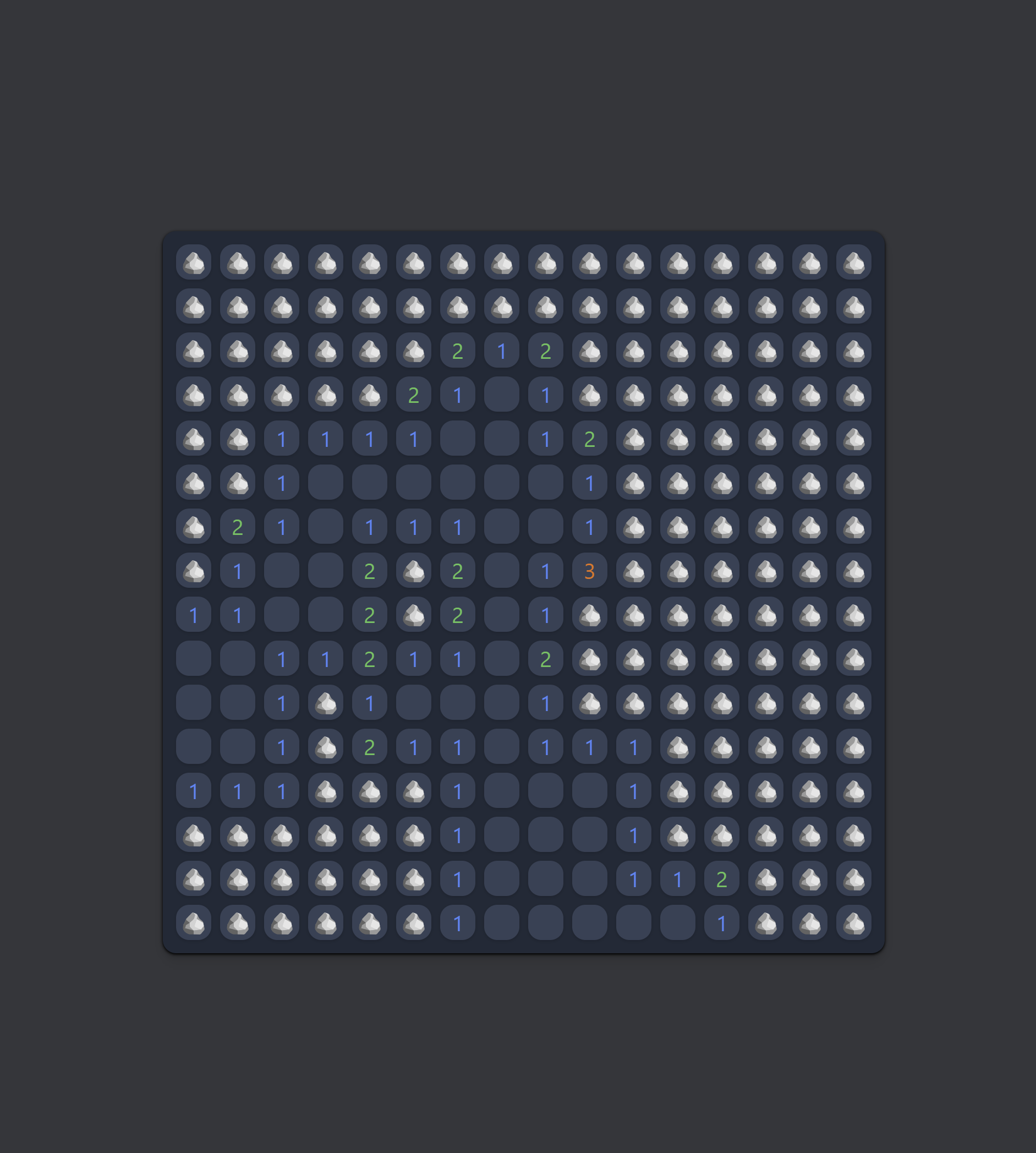 A minesweeper game.