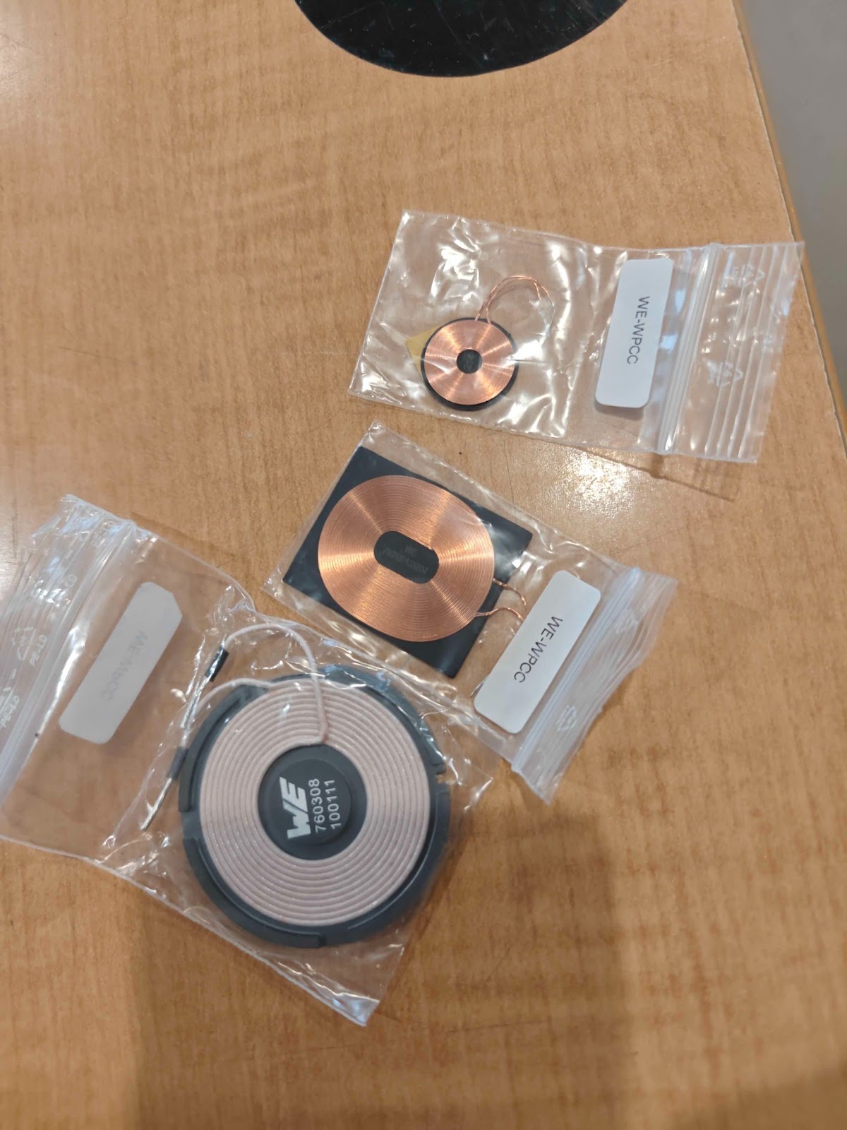 Iterative coil selection showing different sizes and turns