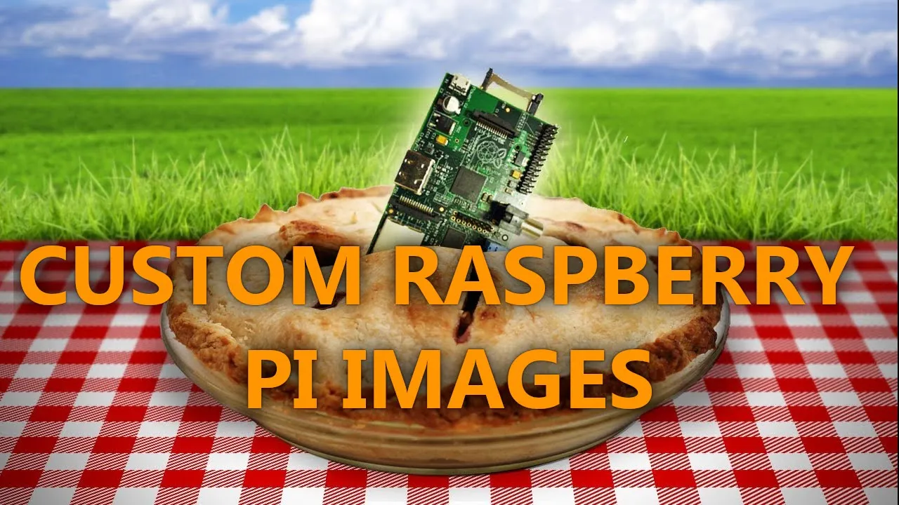 A image for PIBaker showing a Pie with a Raspberry Pi on top of it.
