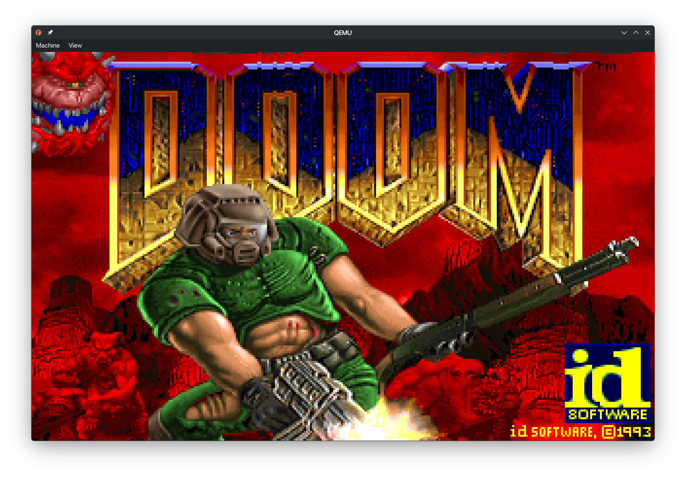 DOOM running on RustOS